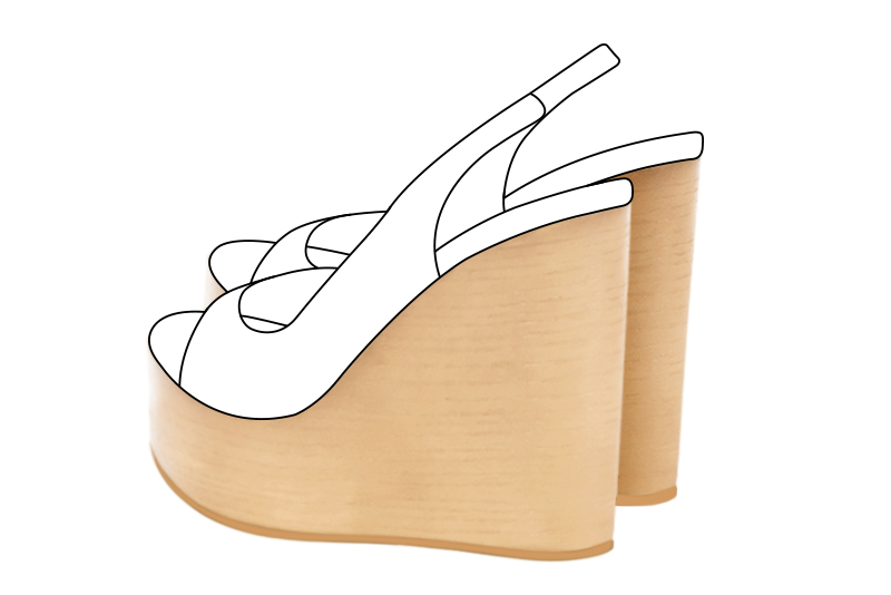4 3&frasl;4 inch / 12 cm high wedge soles at the back and 0 inch / 0 cm high at the front - Florence Kooijman